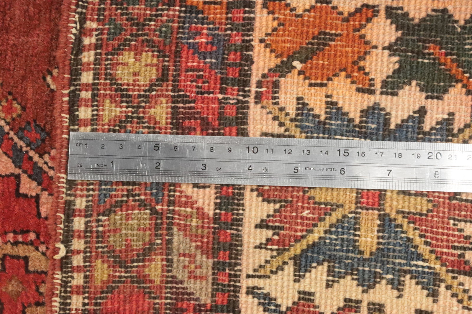 Antique Vegetable Dye Heriz Serapi Persian Runner Rug 4x10 - 19