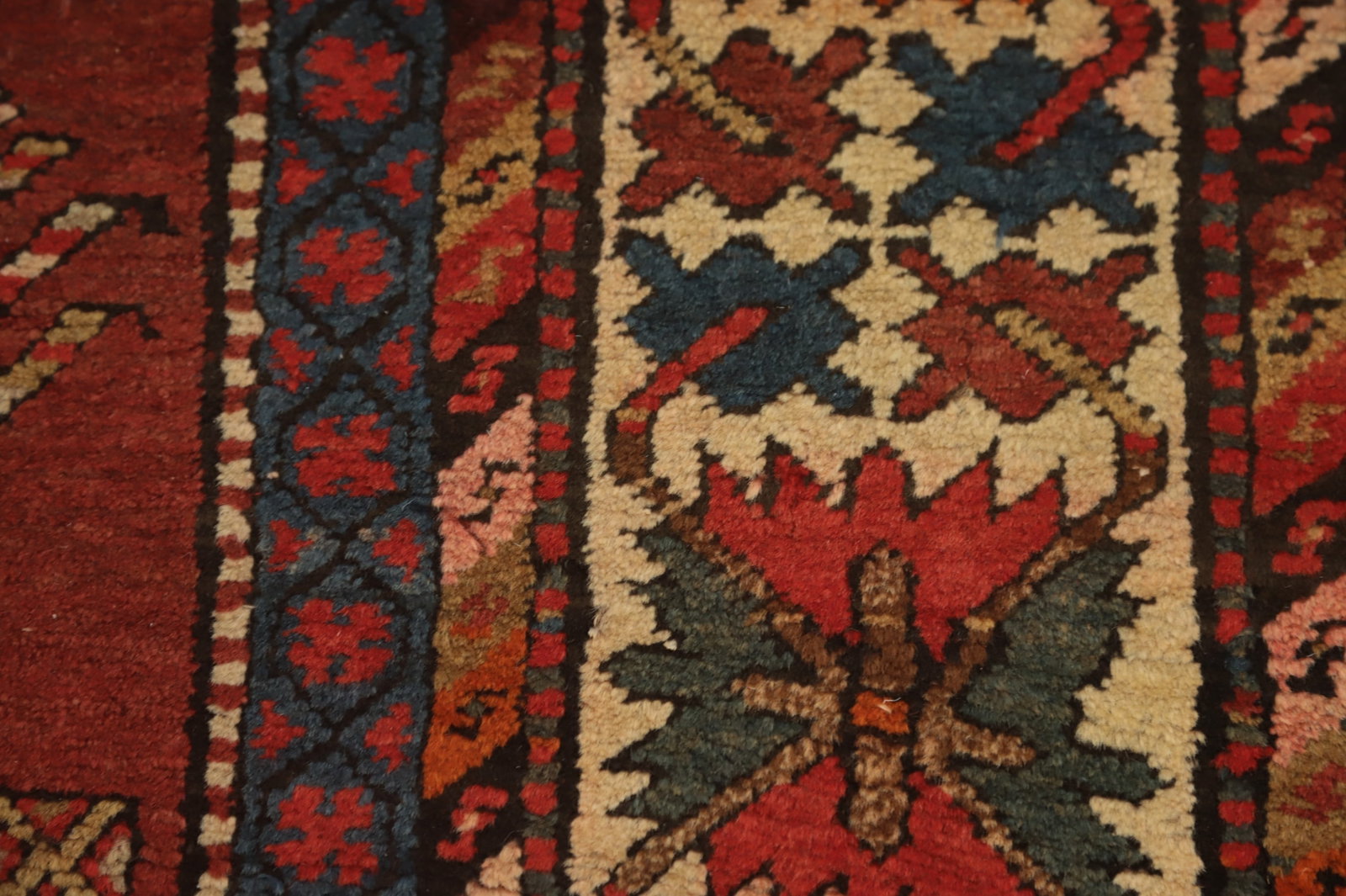 Antique Vegetable Dye Heriz Serapi Persian Runner Rug 4x10 - 9