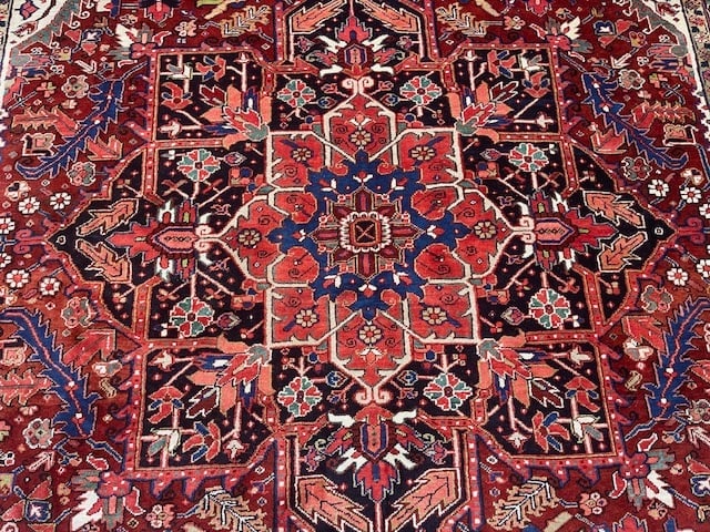 Antique Persian Heriz rug-5179 - 9