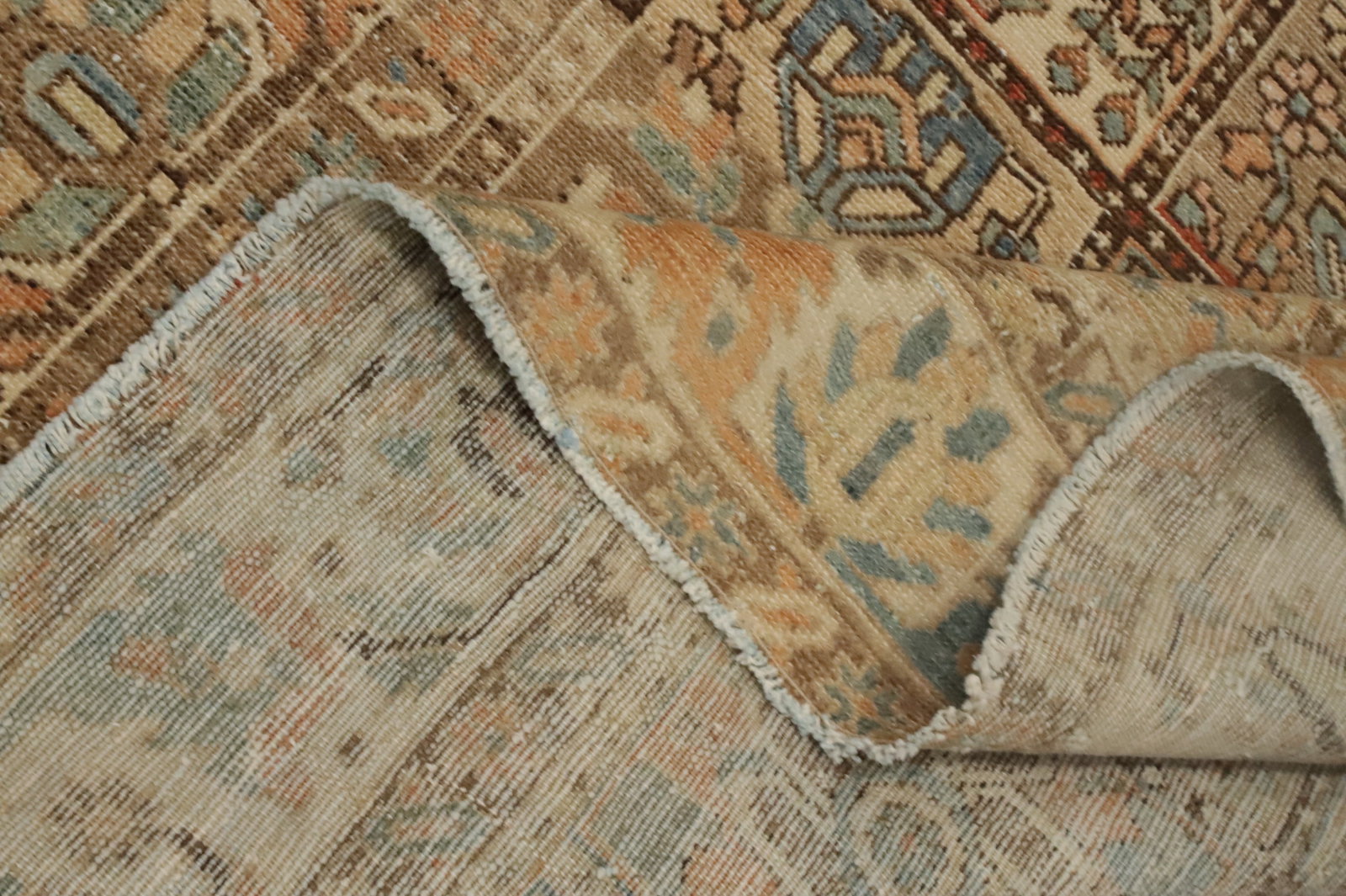 Antique Vegetable Dye Bakhtiari Persian Area Rug 7x9 - 16