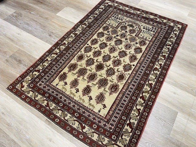 Unique Antique Shirvan Prayer rug-5184 (1 of 11)