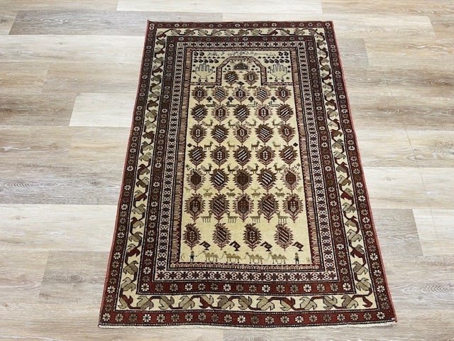 Unique Antique Shirvan Prayer rug-5184 - 5