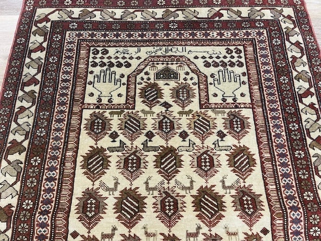 Unique Antique Shirvan Prayer rug-5184 - 7
