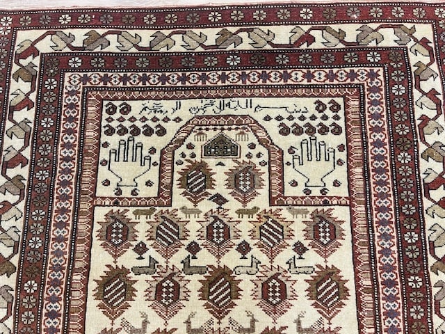 Unique Antique Shirvan Prayer rug-5184 - 9