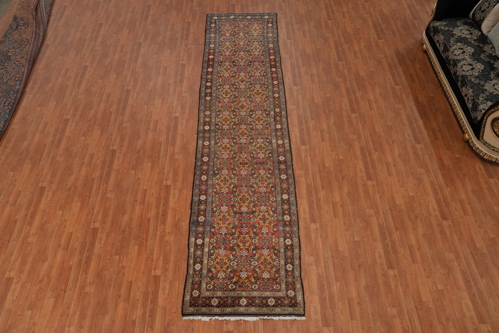 Antique Heriz Bakhshayesh Persian Runner Rug 4x15 - 2