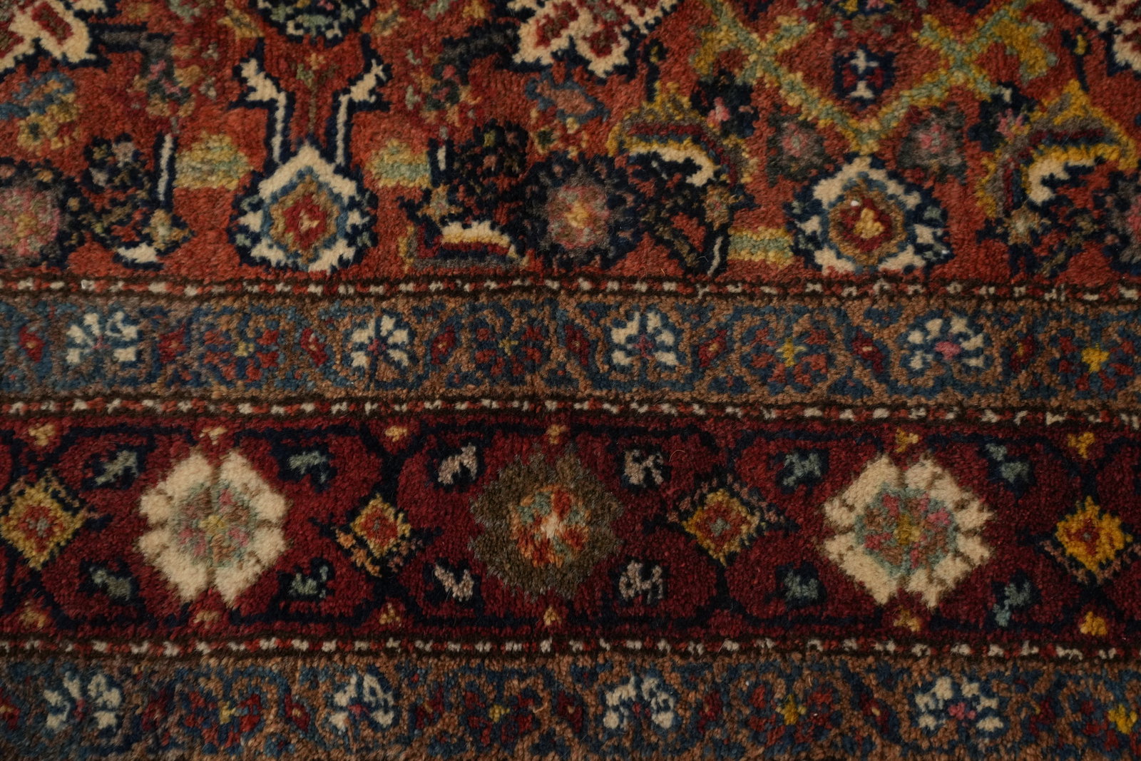 Antique Heriz Bakhshayesh Persian Runner Rug 4x15 - 7