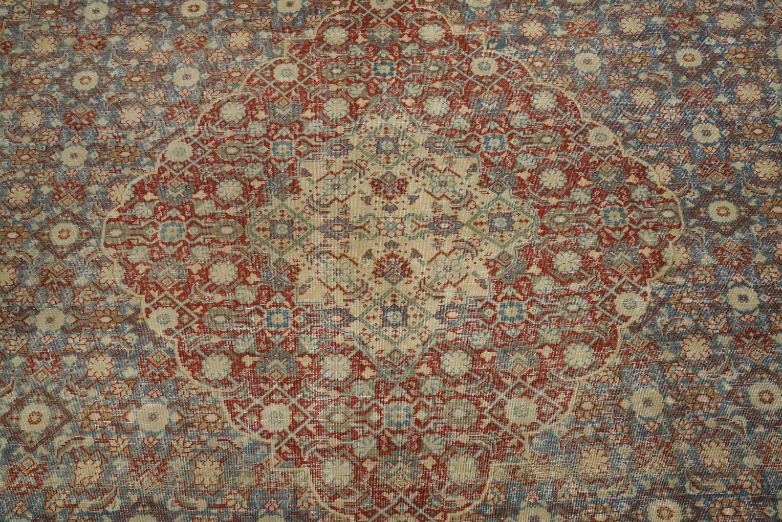 Antique Vegetable Dye Tabriz Persian Area Rug 10x13 - 5