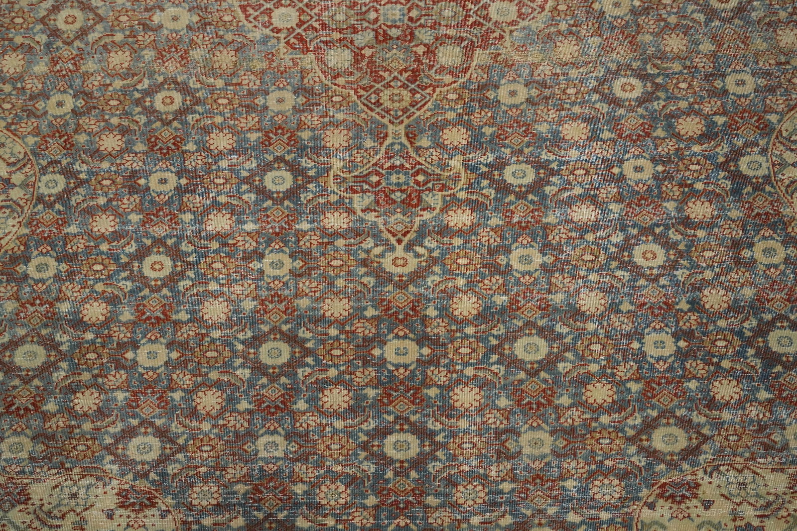 Antique Vegetable Dye Tabriz Persian Area Rug 10x13 - 6