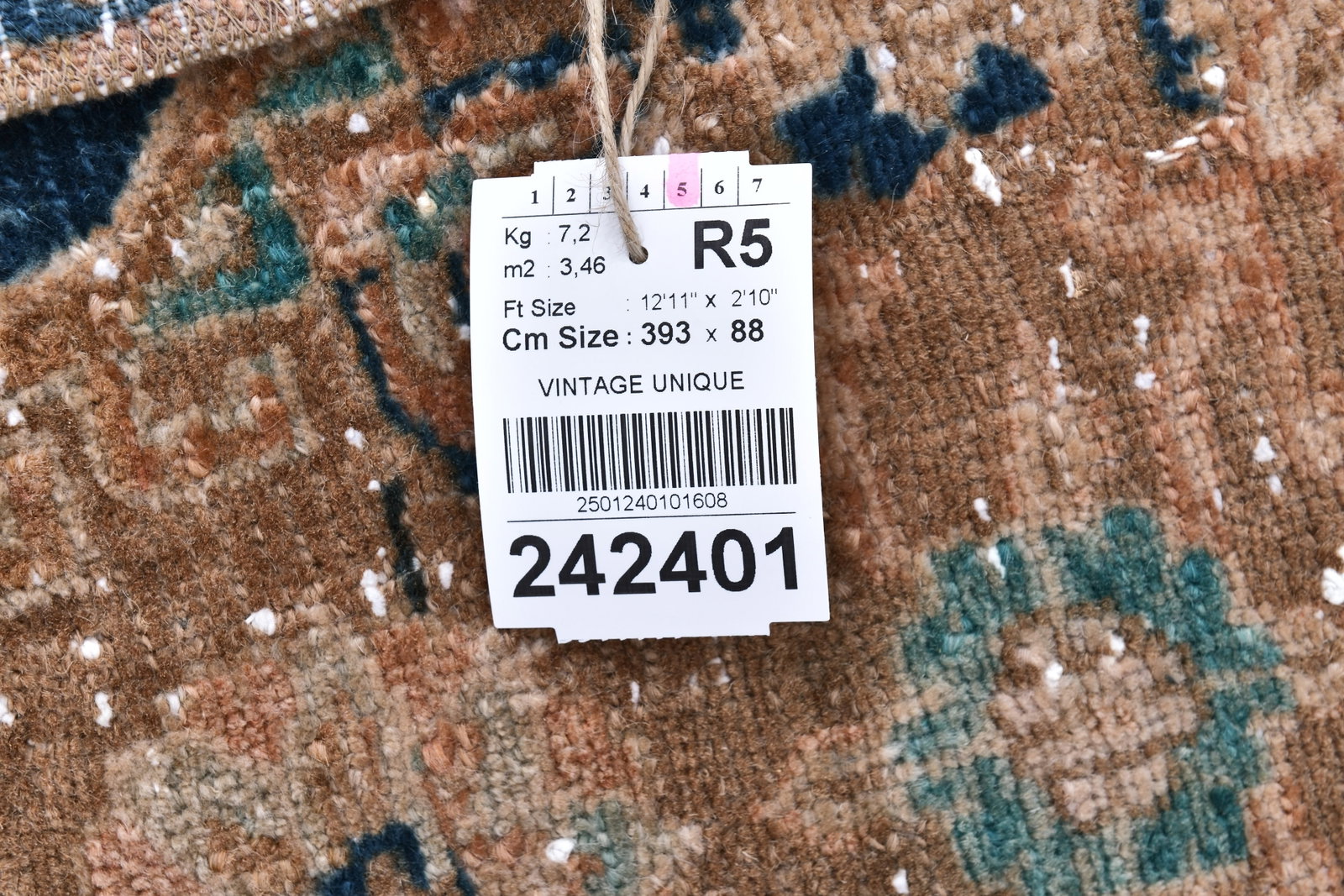 2'10'' x 12'10'' Unique Handmade Vintage Rug - 242401 - 15