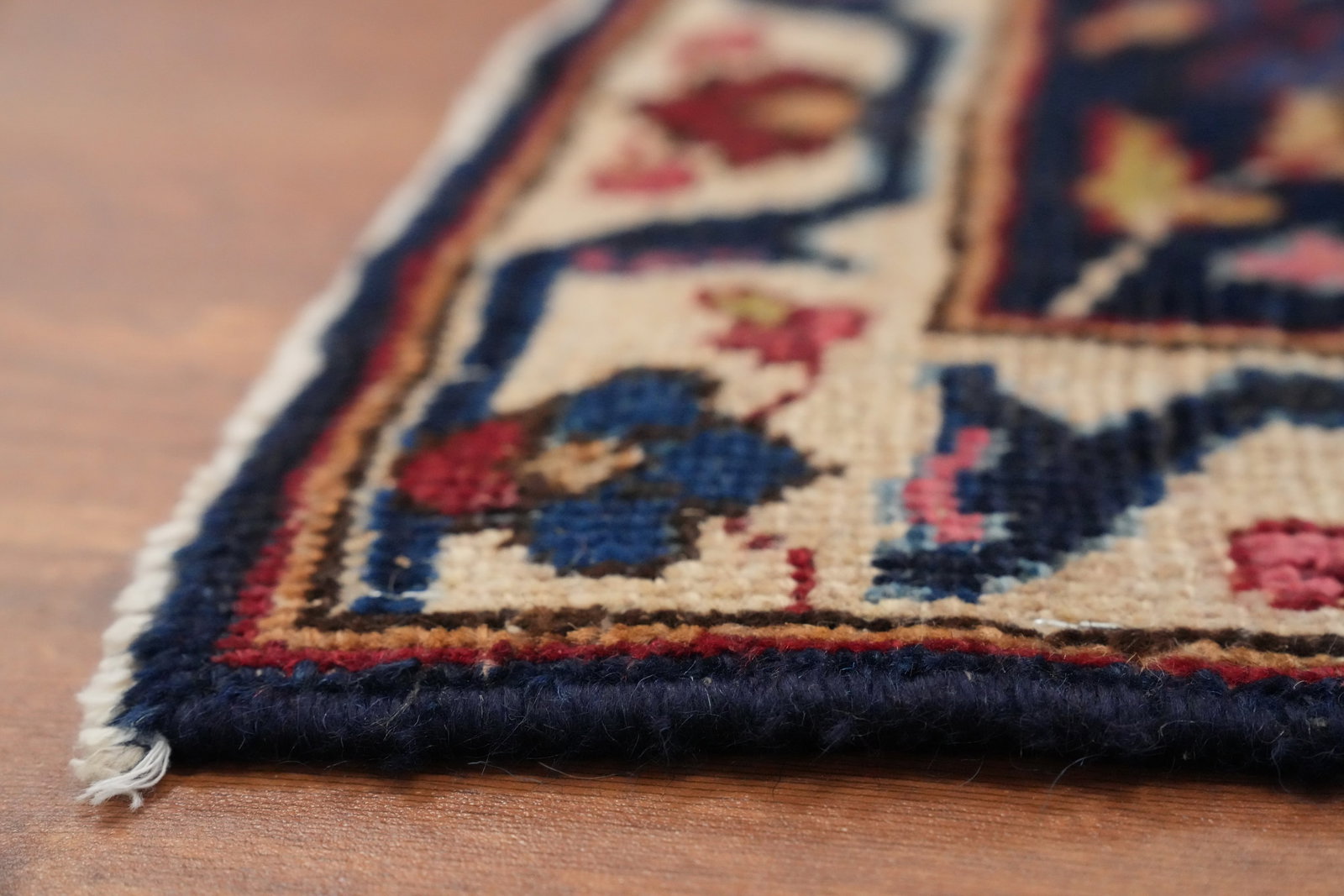Antique Vegetable Dye Mashad Persian Area Rug 9x12 - 11