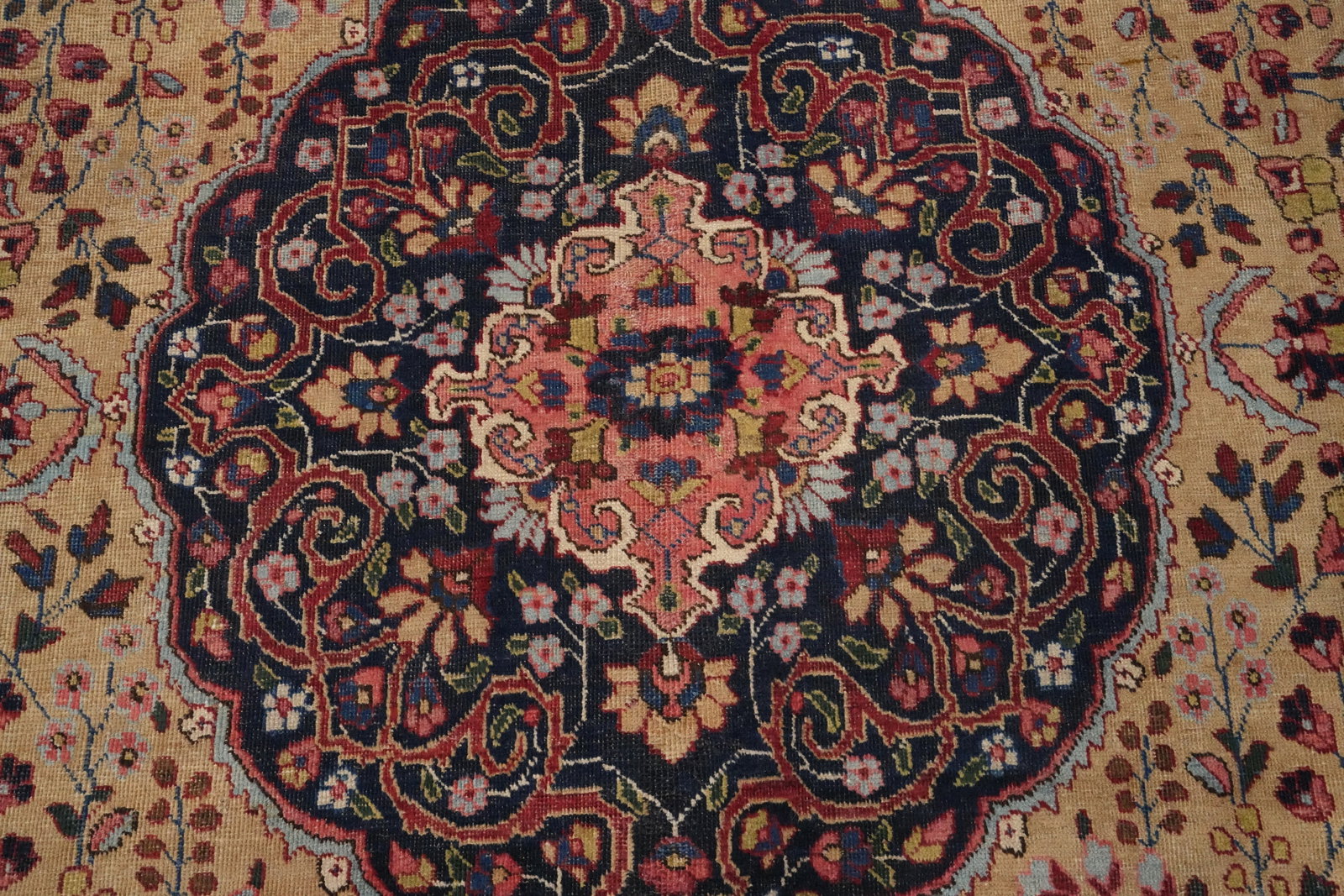 Antique Vegetable Dye Mashad Persian Area Rug 9x12 - 5