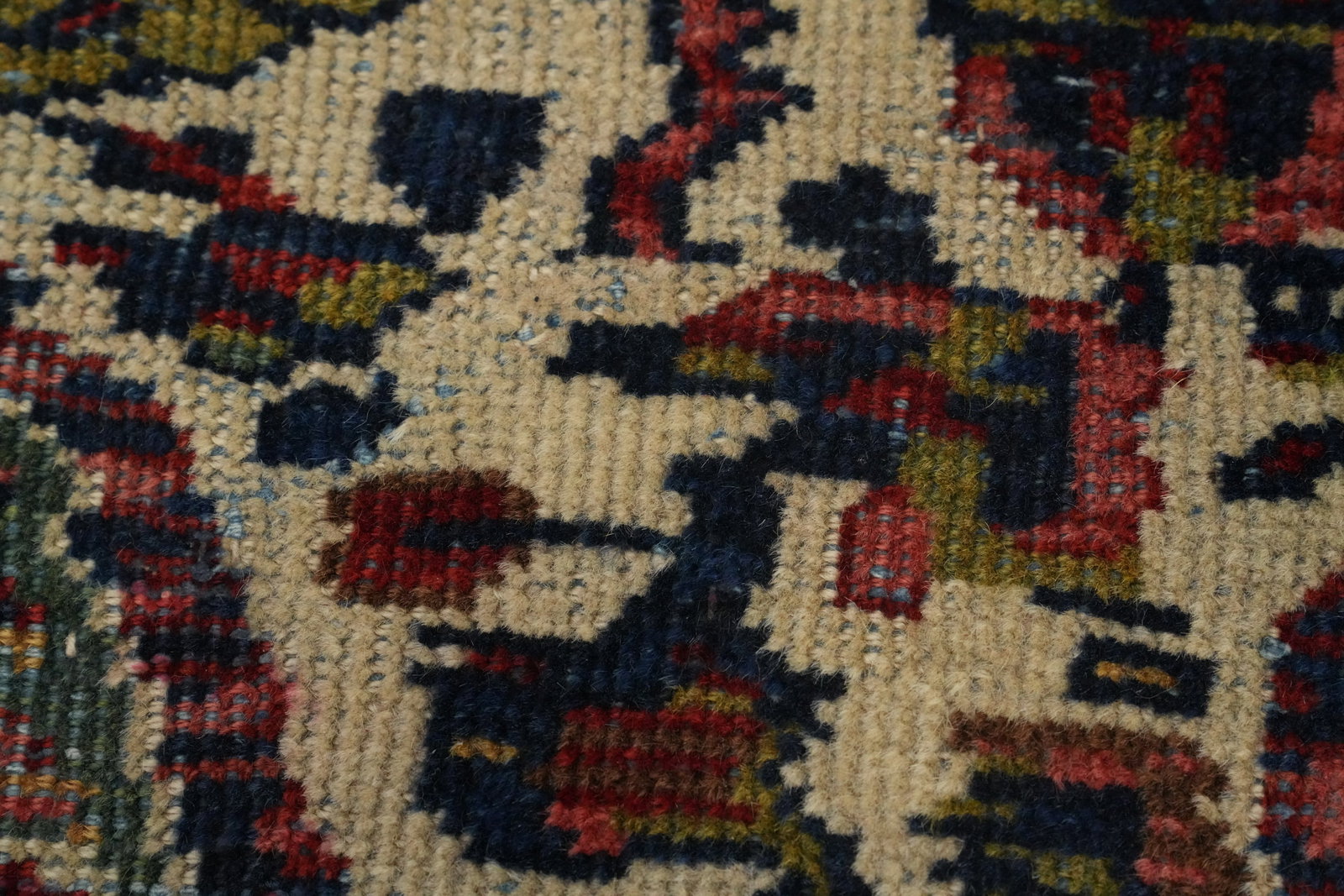 Pre-1900 Antique Sultanabad Vegetable Dye Persian Rug 4x6 - 10