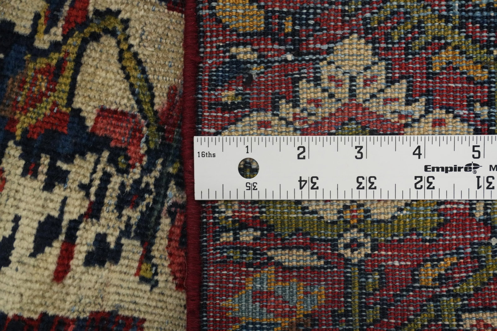 Pre-1900 Antique Sultanabad Vegetable Dye Persian Rug 4x6 - 16