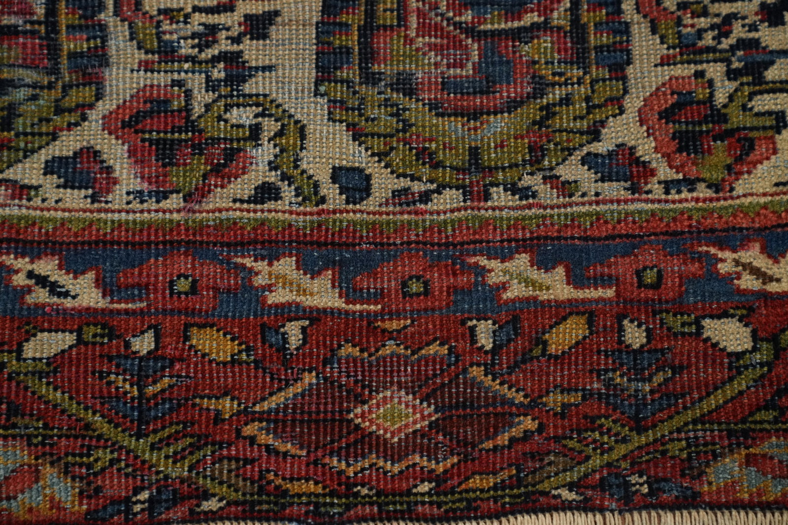 Pre-1900 Antique Sultanabad Vegetable Dye Persian Rug 4x6 - 5