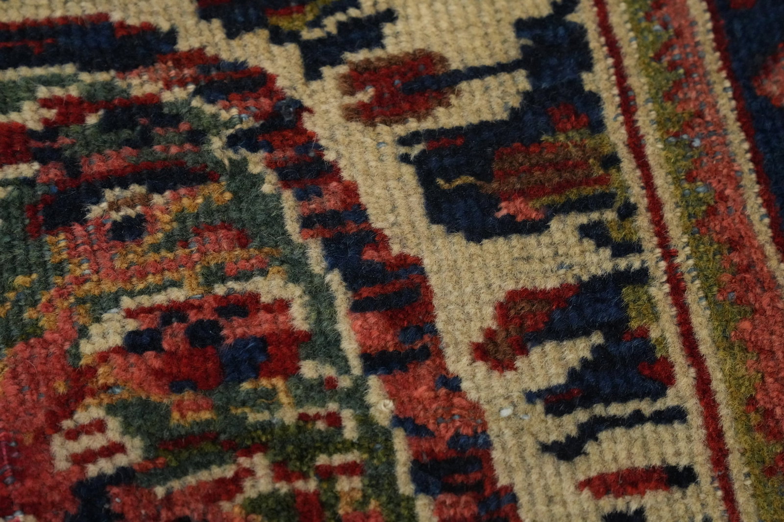 Pre-1900 Antique Sultanabad Vegetable Dye Persian Rug 4x6 - 8