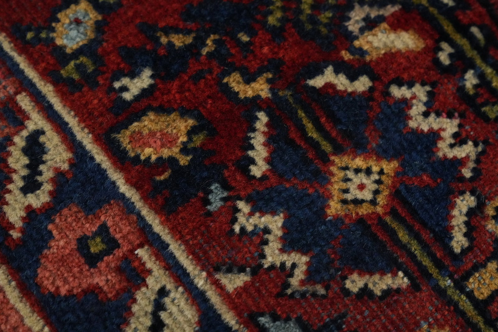 Pre-1900 Antique Sultanabad Vegetable Dye Persian Rug 4x6 - 9