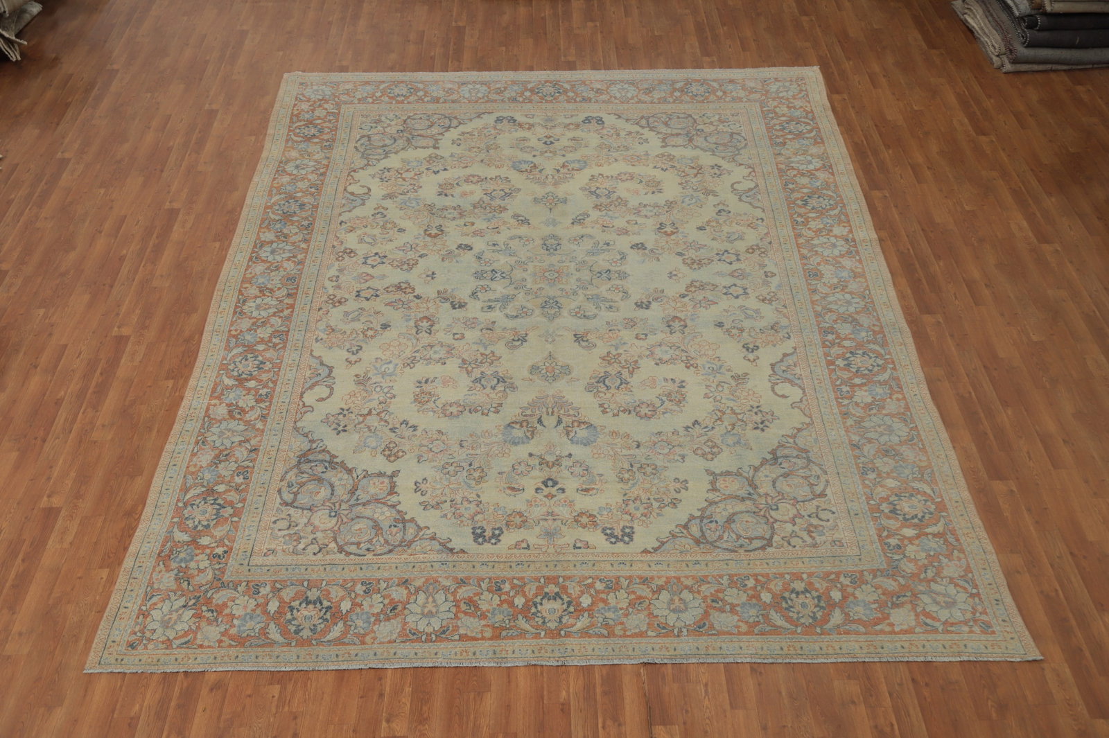 Antique Vegetable Dye Mahal Persian Area Rug 10x13 - 2