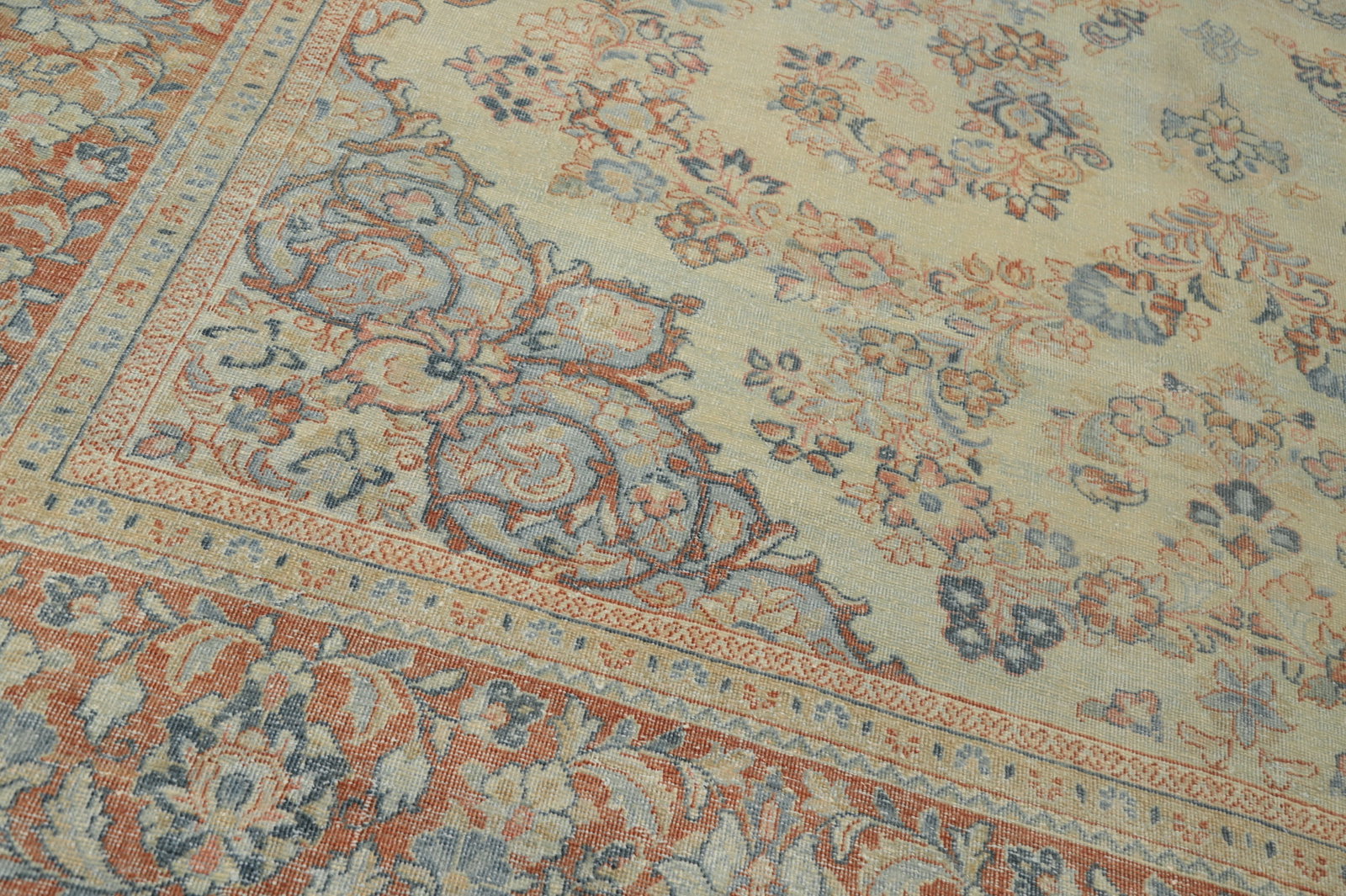 Antique Vegetable Dye Mahal Persian Area Rug 10x13 - 6