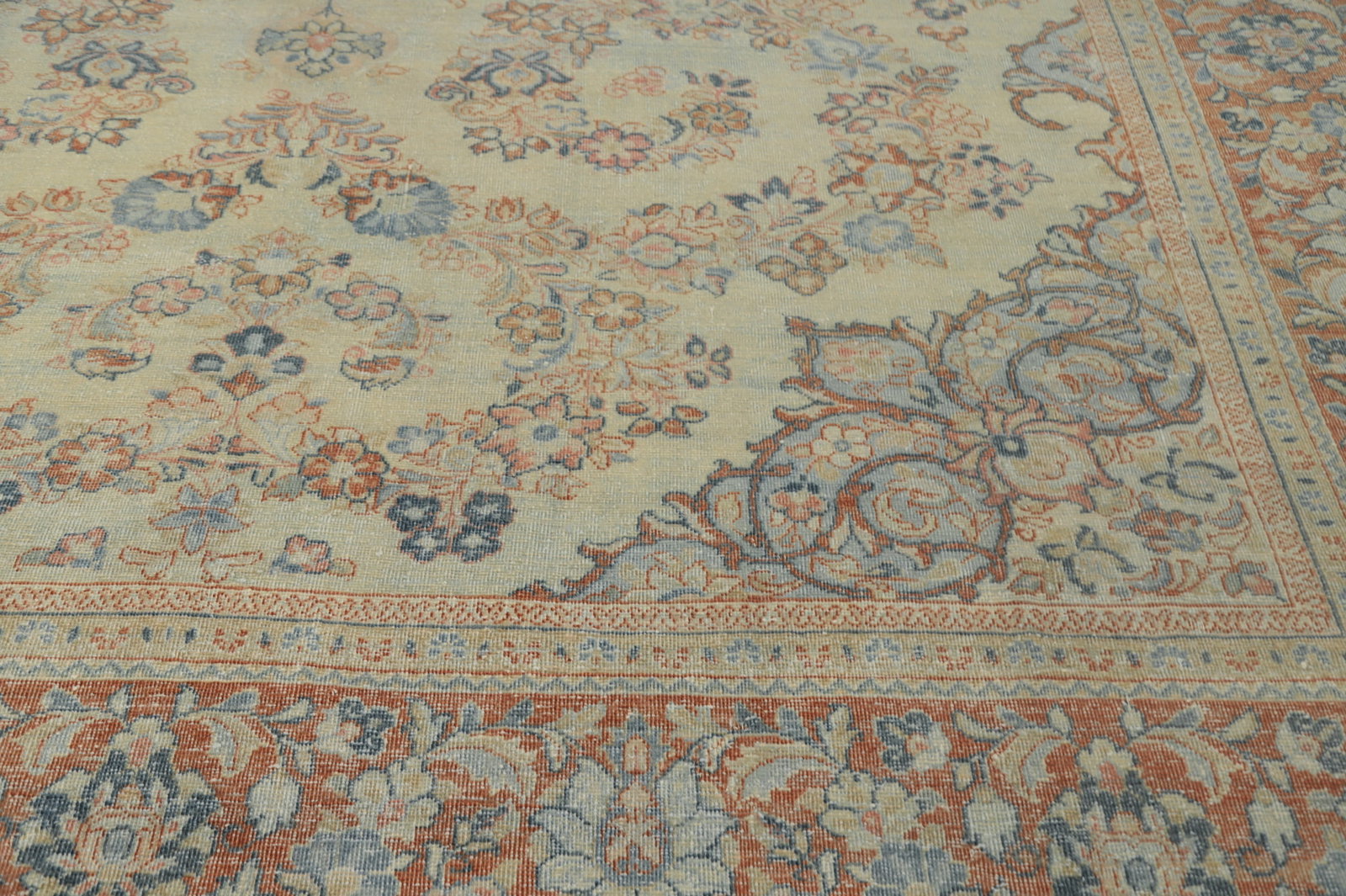 Antique Vegetable Dye Mahal Persian Area Rug 10x13 - 7