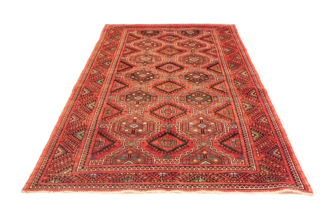 Vintage Red Tribal 5X10 Shiraz Lori Persian Rug - 3