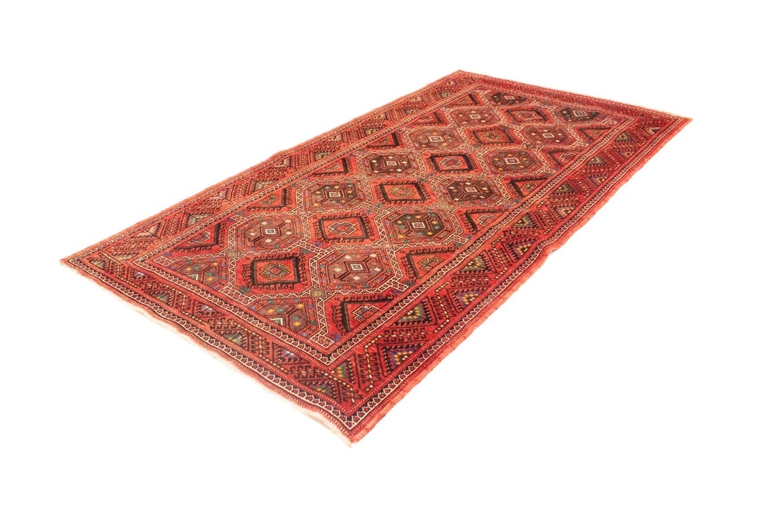 Vintage Red Tribal 5X10 Shiraz Lori Persian Rug - 4