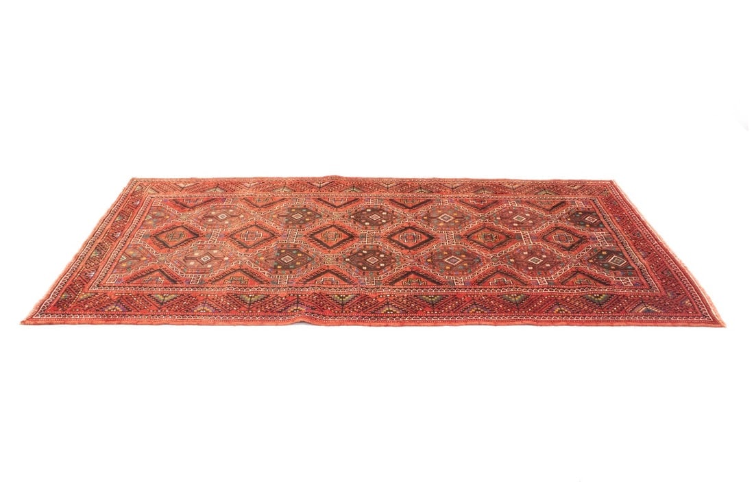 Vintage Red Tribal 5X10 Shiraz Lori Persian Rug - 5