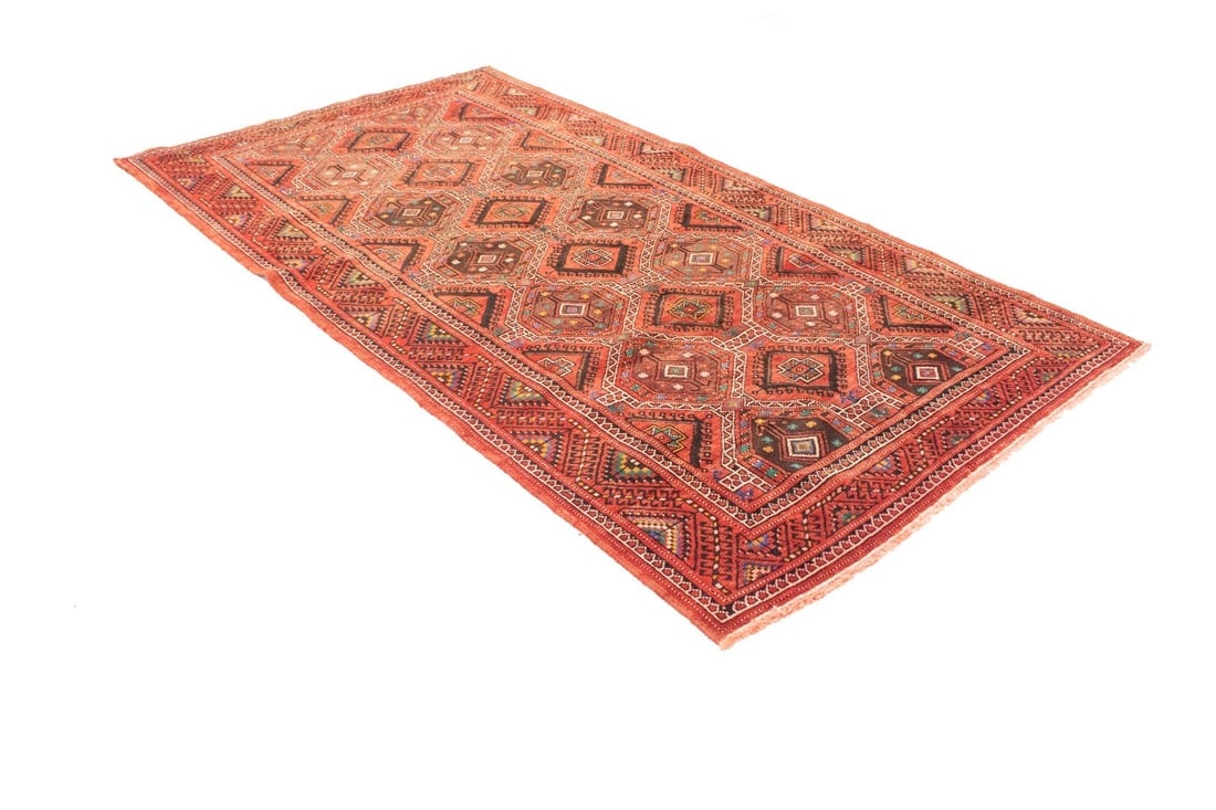 Vintage Red Tribal 5X10 Shiraz Lori Persian Rug - 6