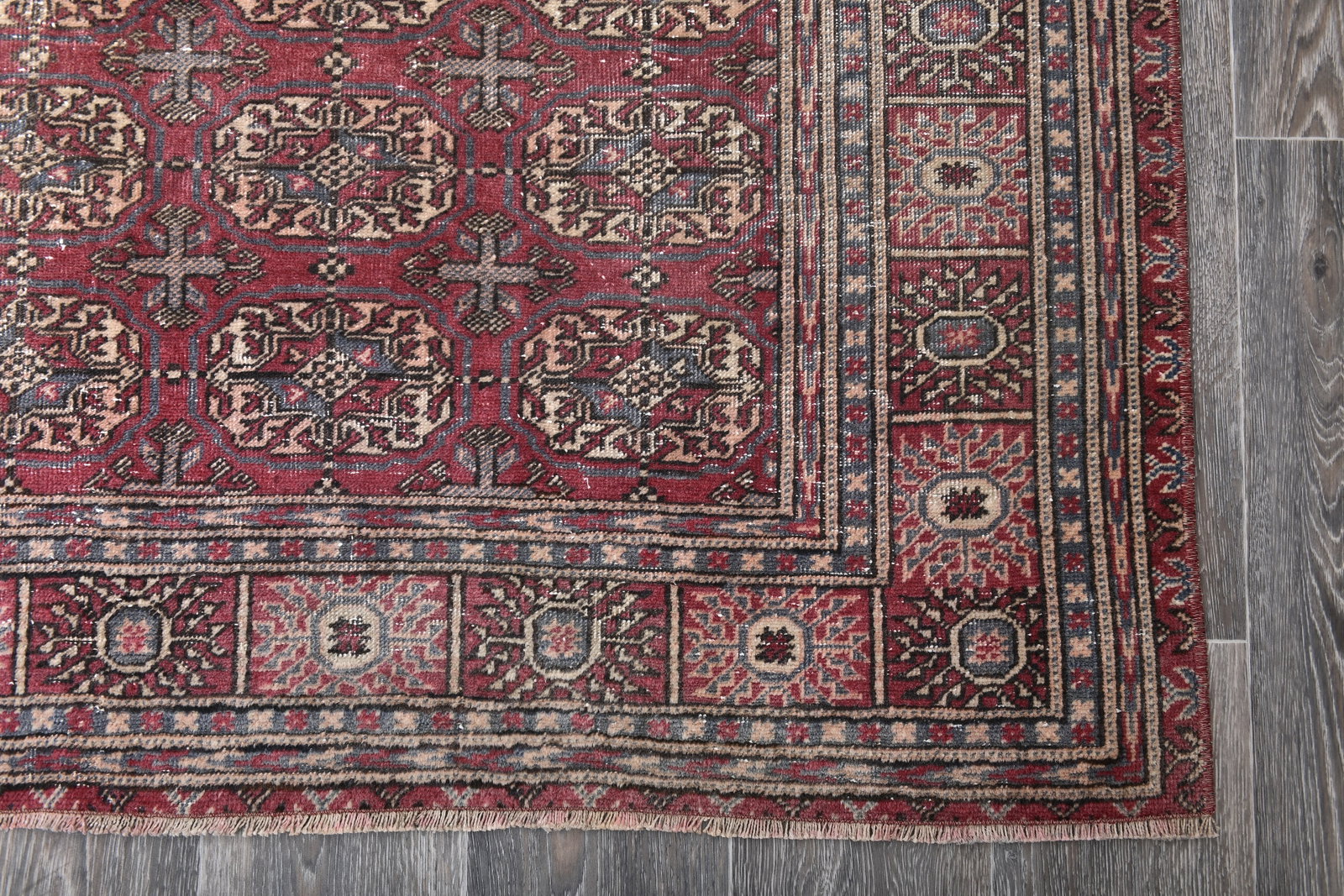 6'3'' x 9'5'' Turkish Vintage Runner Rug - 243826 - 10