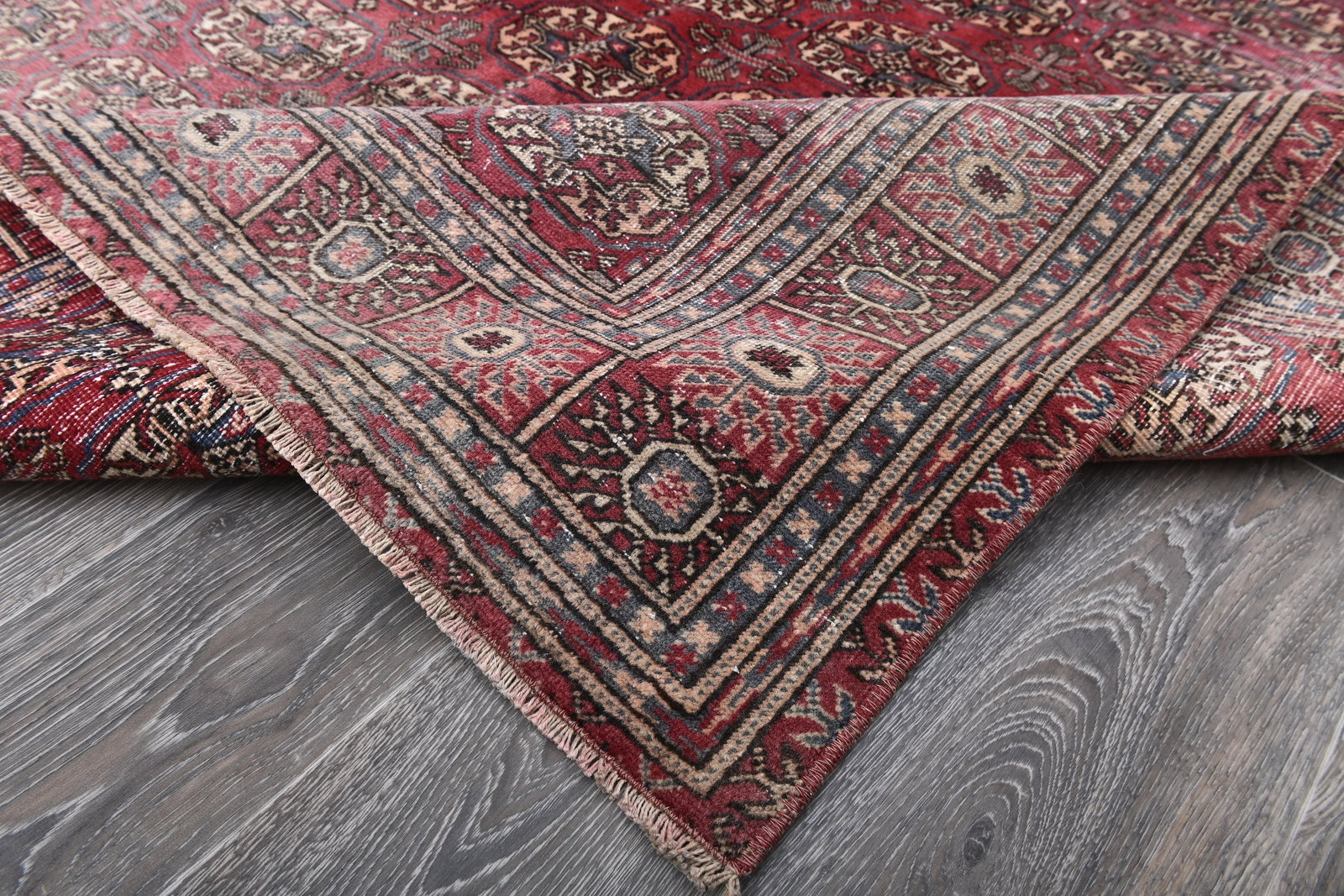6'3'' x 9'5'' Turkish Vintage Runner Rug - 243826 - 12