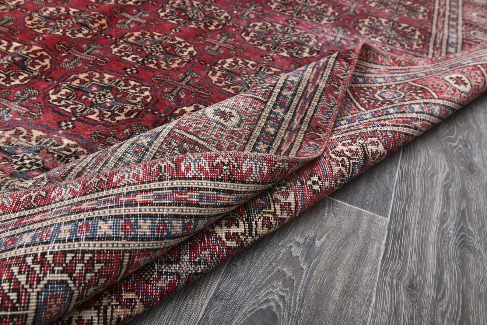 6'3'' x 9'5'' Turkish Vintage Runner Rug - 243826 - 13
