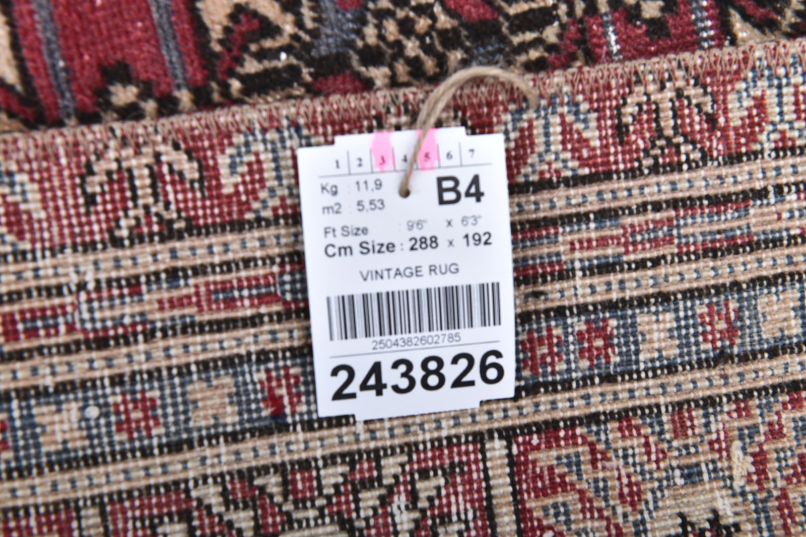 6'3'' x 9'5'' Turkish Vintage Runner Rug - 243826 - 14