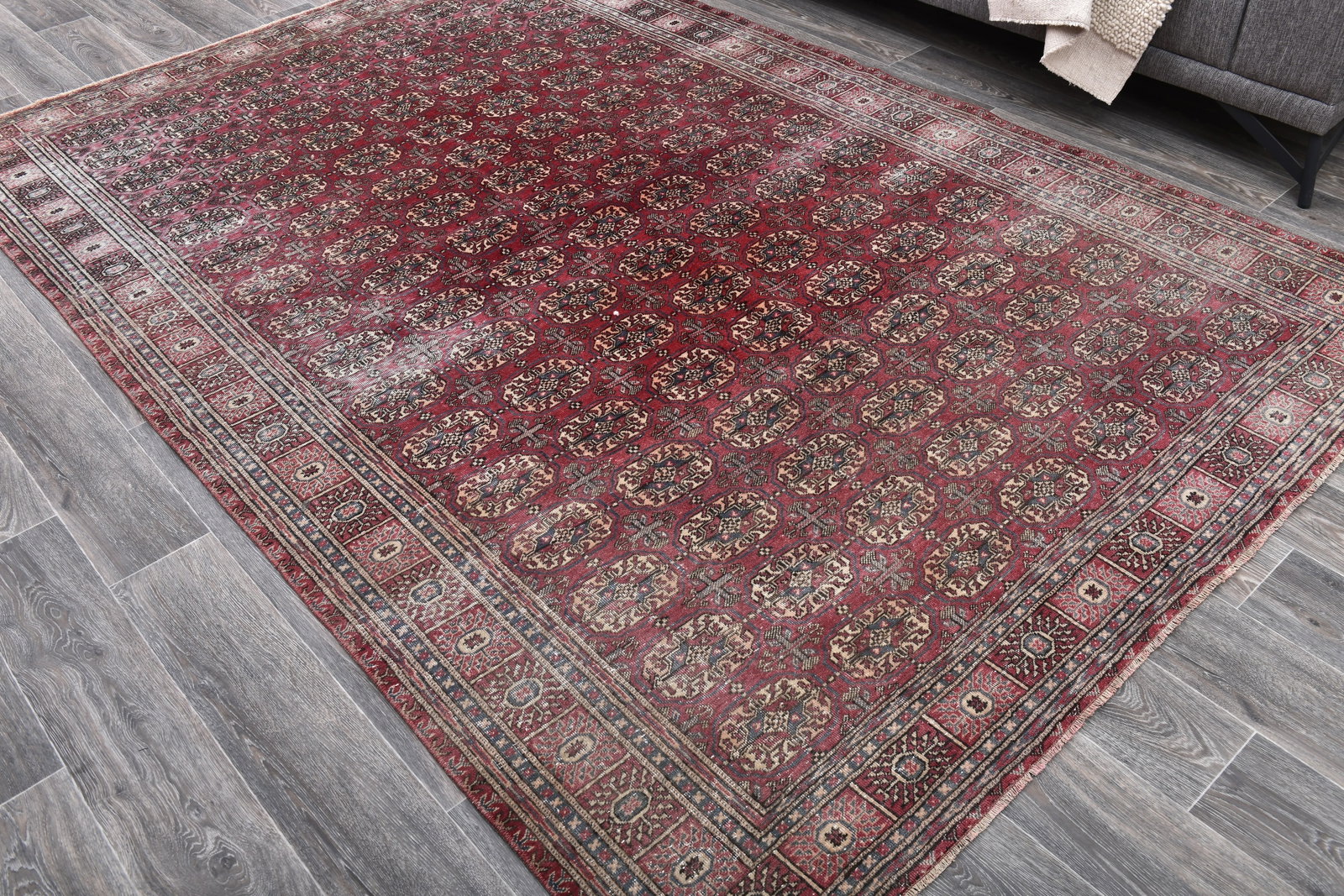 6'3'' x 9'5'' Turkish Vintage Runner Rug - 243826 - 2