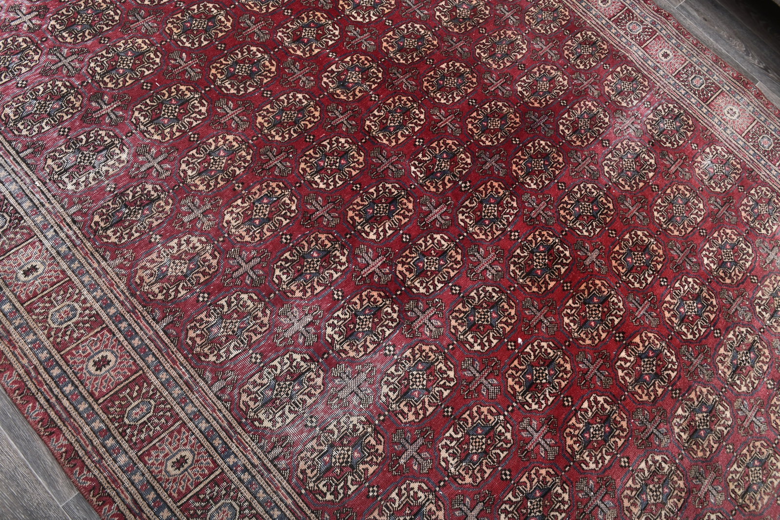 6'3'' x 9'5'' Turkish Vintage Runner Rug - 243826 - 4