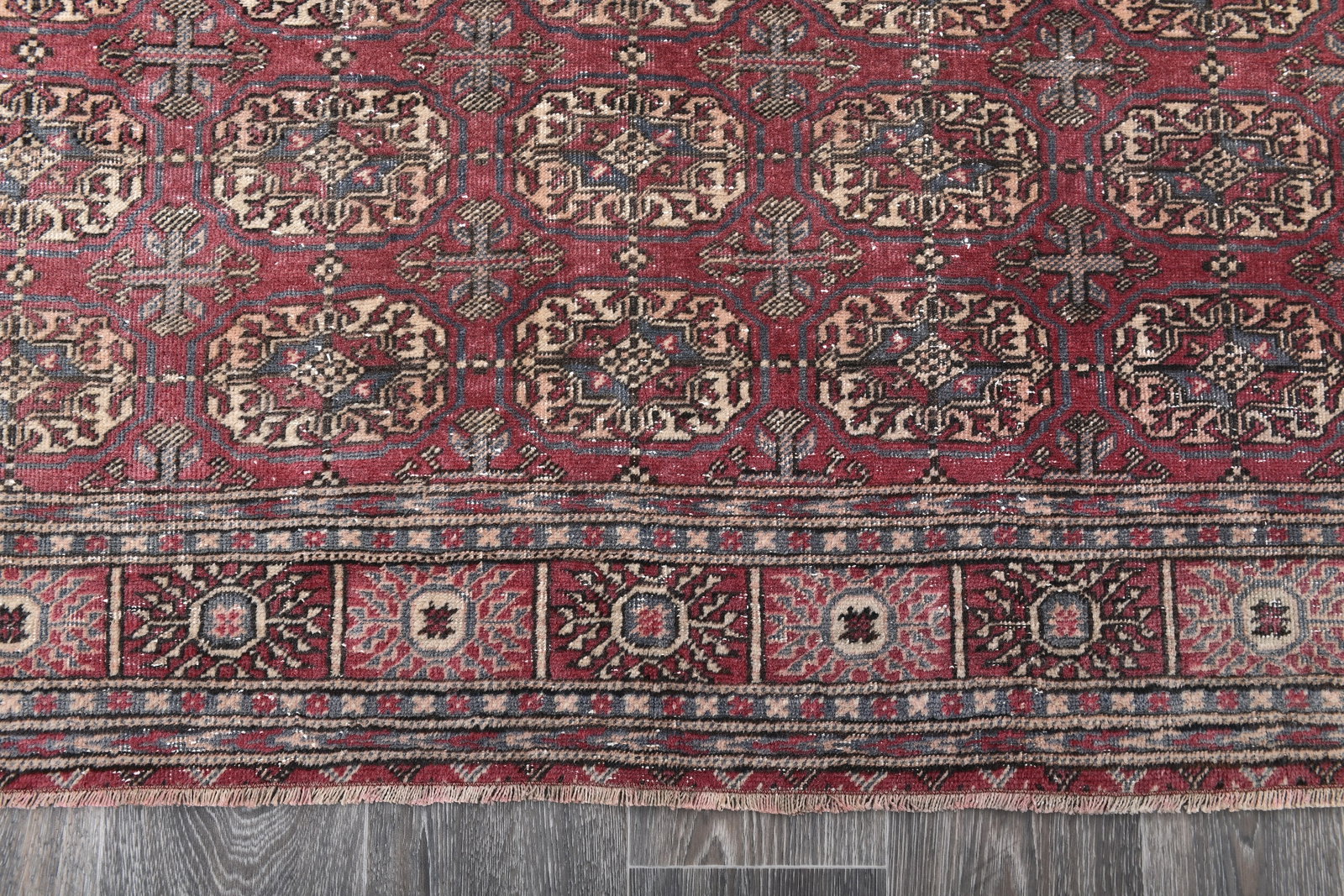 6'3'' x 9'5'' Turkish Vintage Runner Rug - 243826 - 9