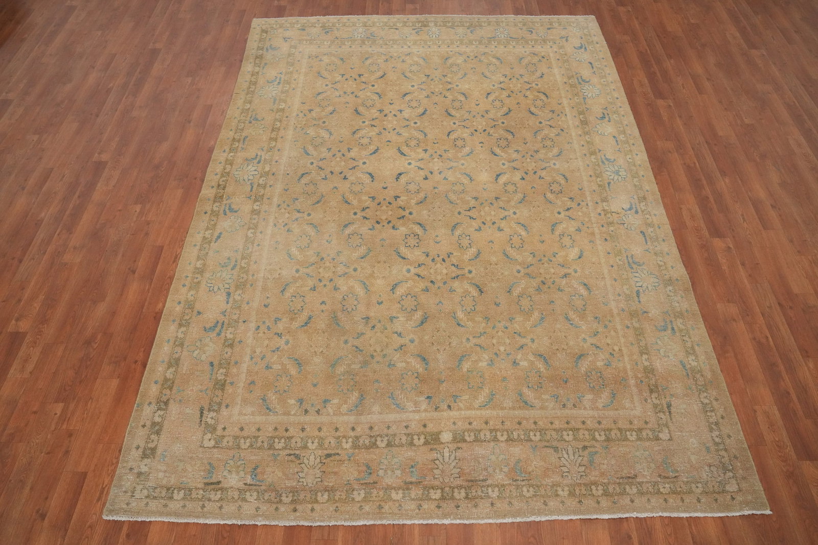 Antique Vegetable Dye Tabriz Persian Area Rug 7x10 - 2
