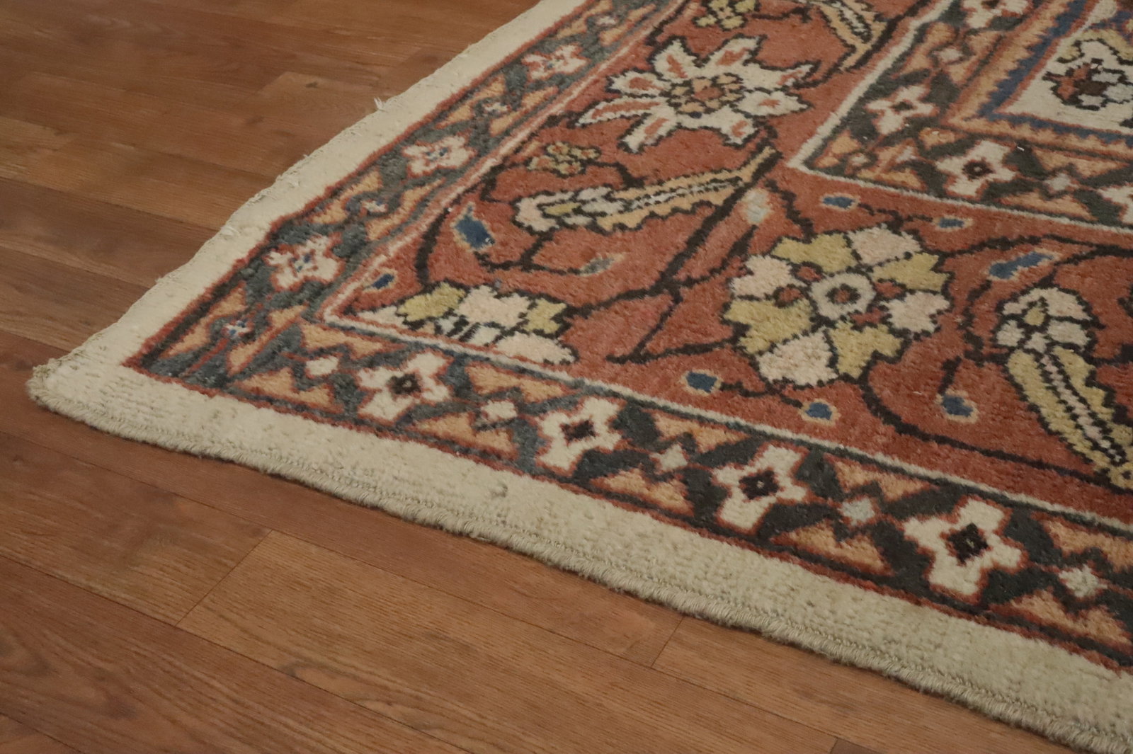 Pre-1900 Antique Mahal Vegetable Dye Persian Rug 9x12 - 13