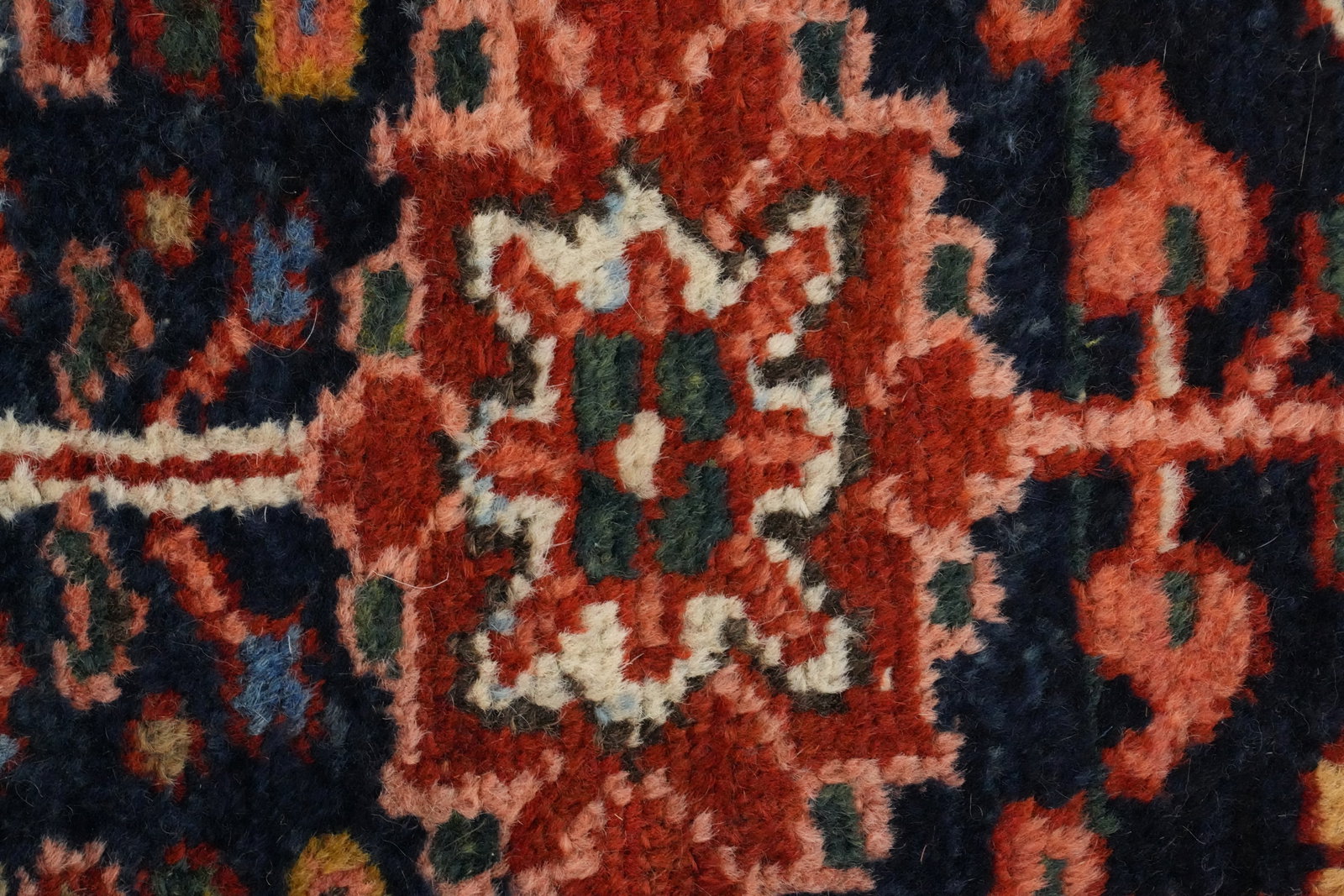 Antique Vegetable Dye Heriz Persian Area Rug 9x12 - 10