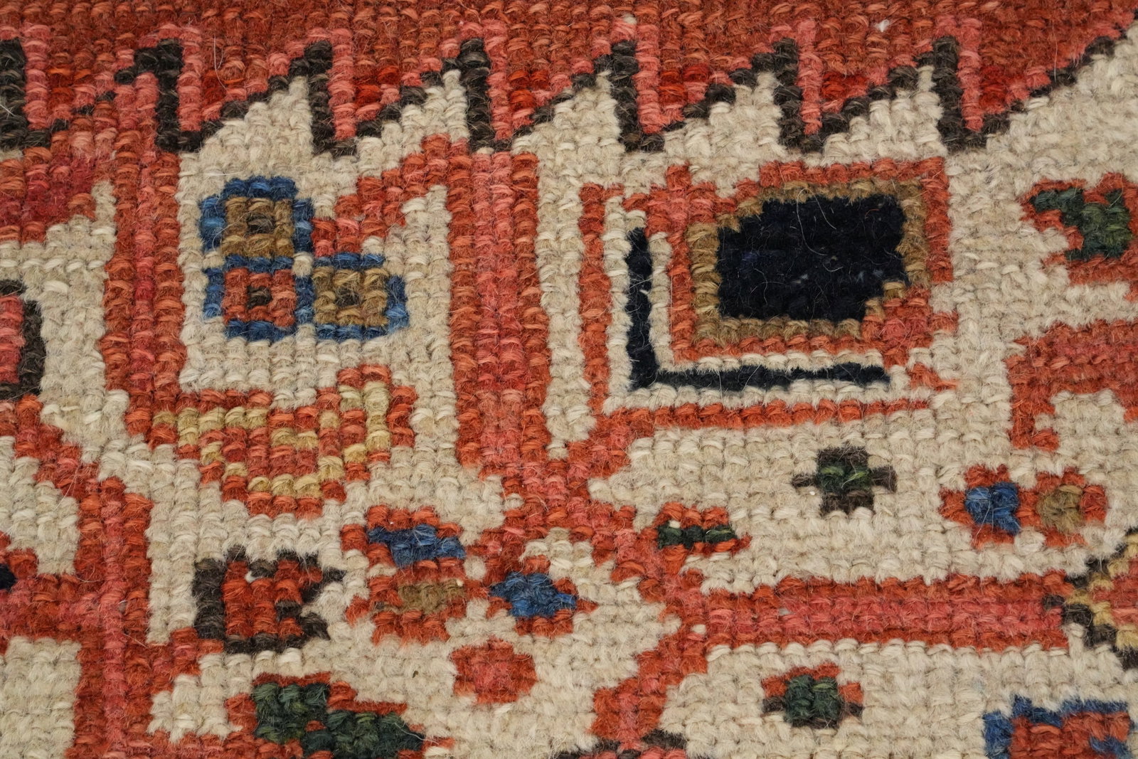 Antique Vegetable Dye Heriz Persian Area Rug 9x12 - 8