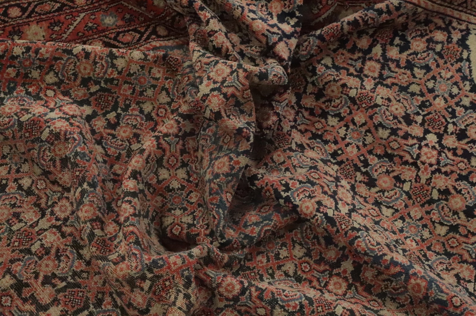 Pre-1900 Antique Vegetable Dye Malayer Persian Rug 4x6 - 14
