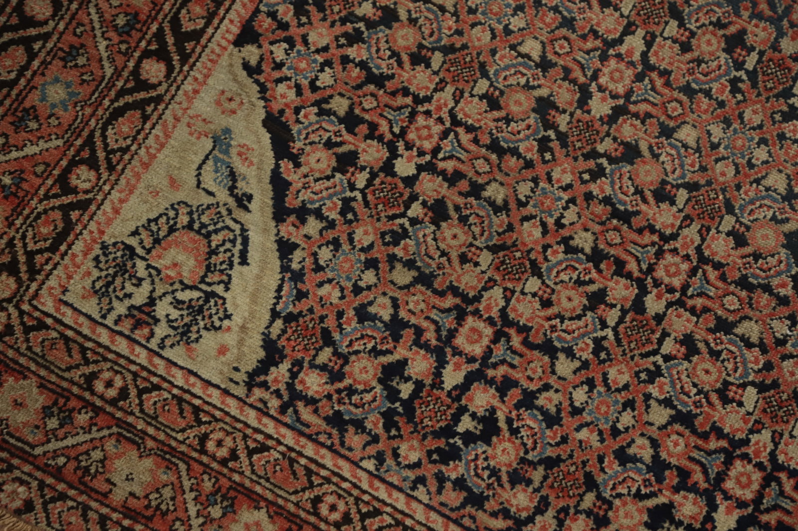 Pre-1900 Antique Vegetable Dye Malayer Persian Rug 4x6 - 6