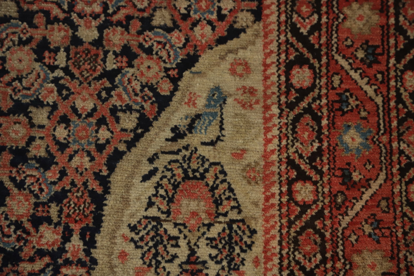 Pre-1900 Antique Vegetable Dye Malayer Persian Rug 4x6 - 7