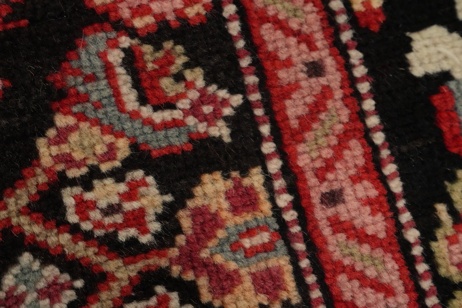 Antique Karabagh Vegetable Dye Runner Rug 4x19 - 10