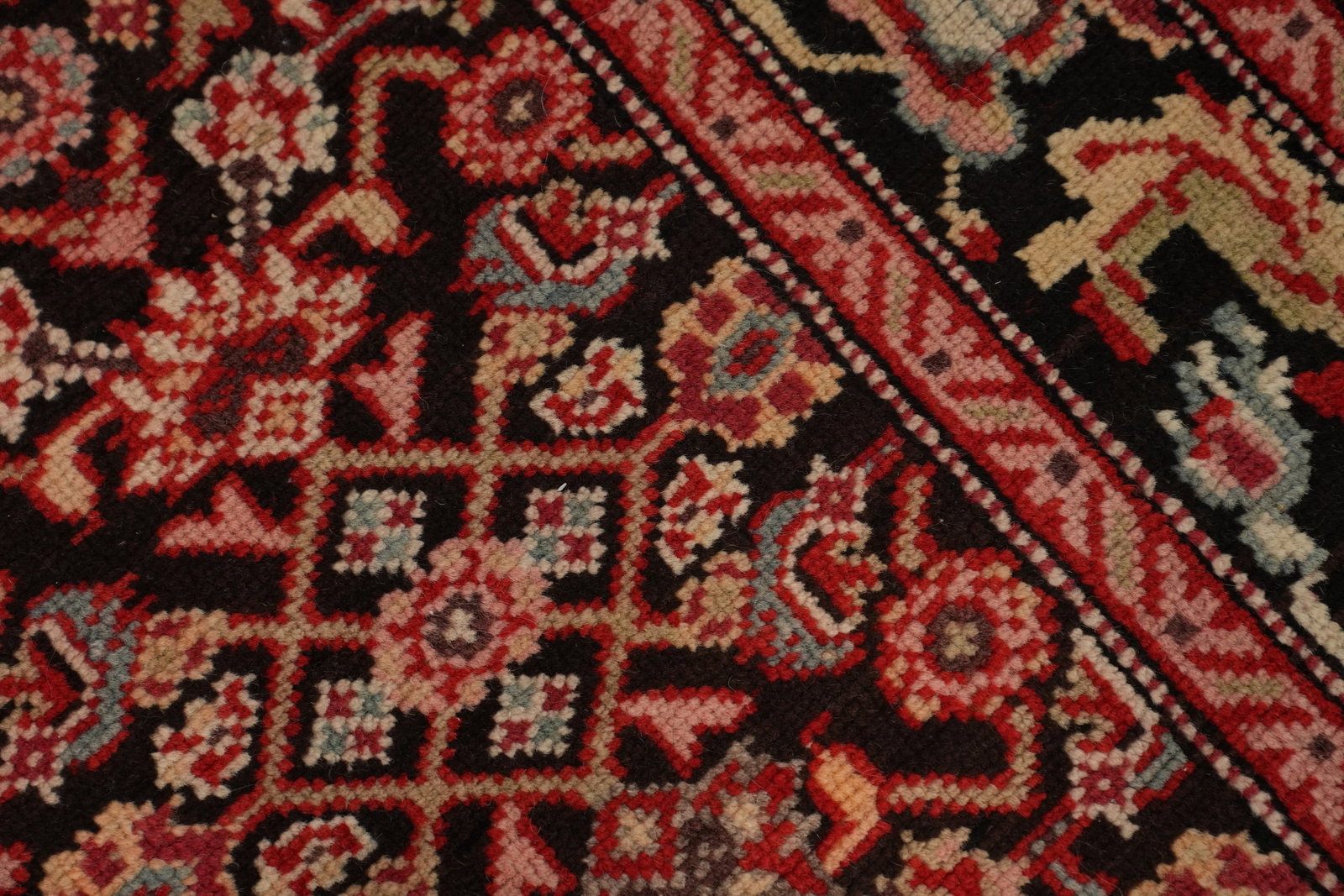 Antique Karabagh Vegetable Dye Runner Rug 4x19 - 7