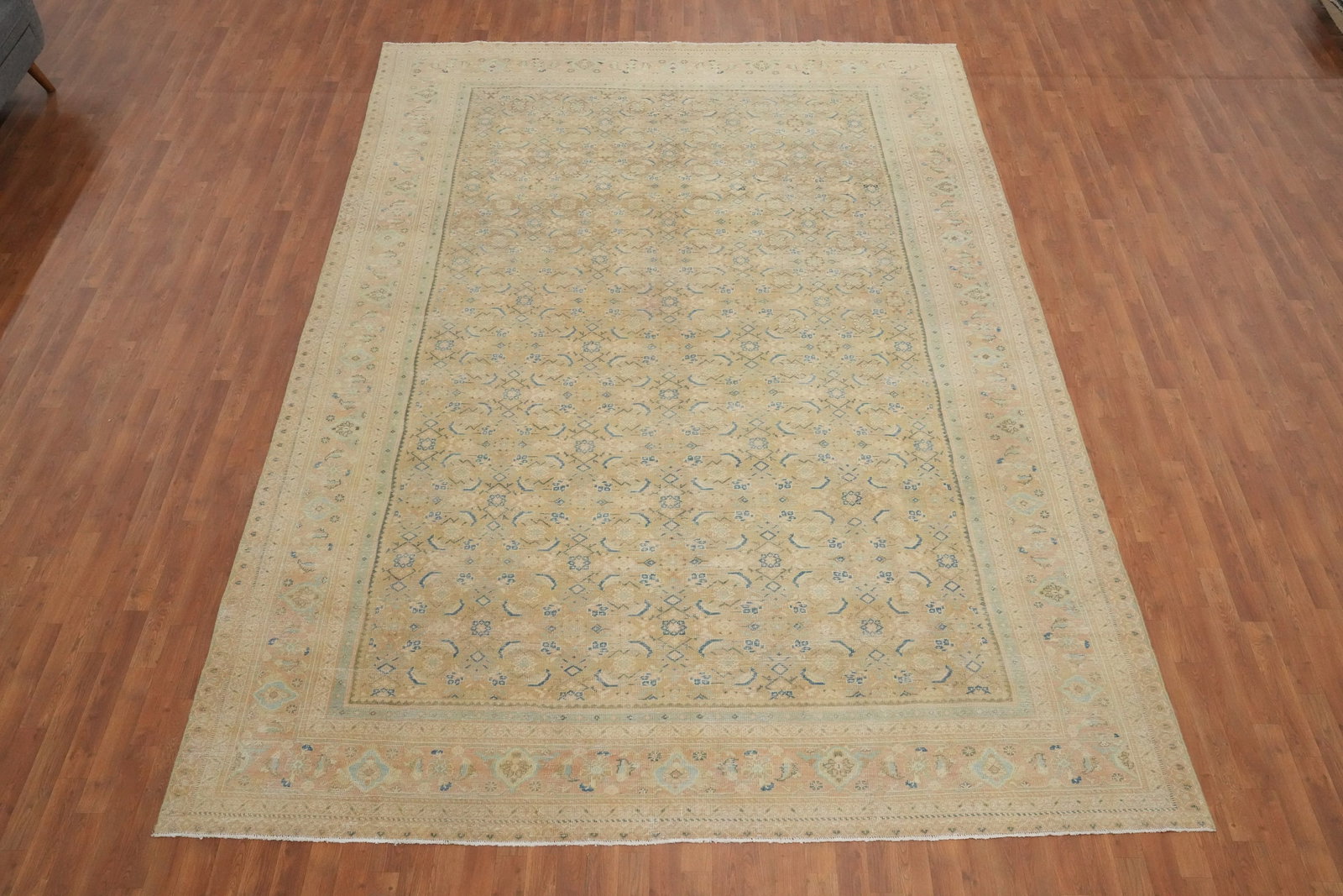 Antique Vegetable Dye Mahal Persian Area Rug 9x13 - 2