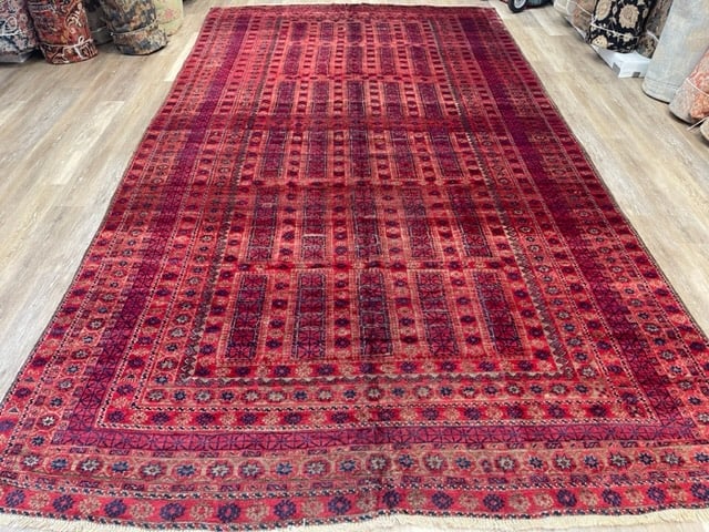 Antique persian large size Baluch rug-2797: Title:Antique persian large size Baluch rug-2797 Description:Unusual antique persian Baluch ruh from Northeast Persia, size, 7 ft. 9 inches by 14 ft. 7 inches, circa 1920, excellent condition with som