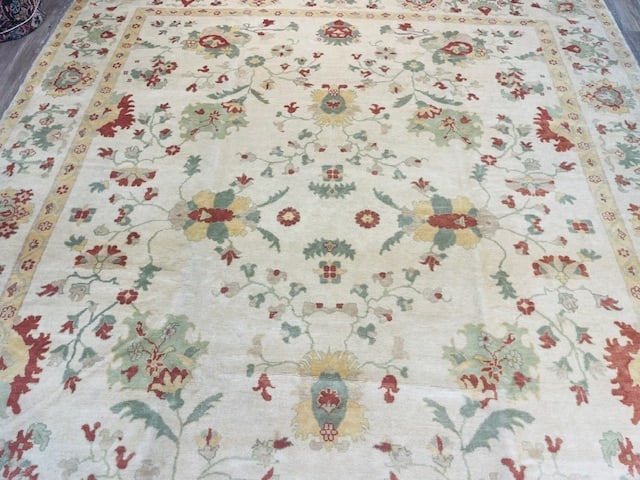 Fine Vintage Turkish Ushak Rug-4072 - 8