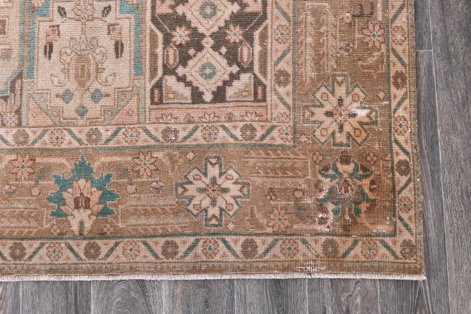 9'7'' x 12'8'' Unique Handmade Vintage Rug - 242398 - 10
