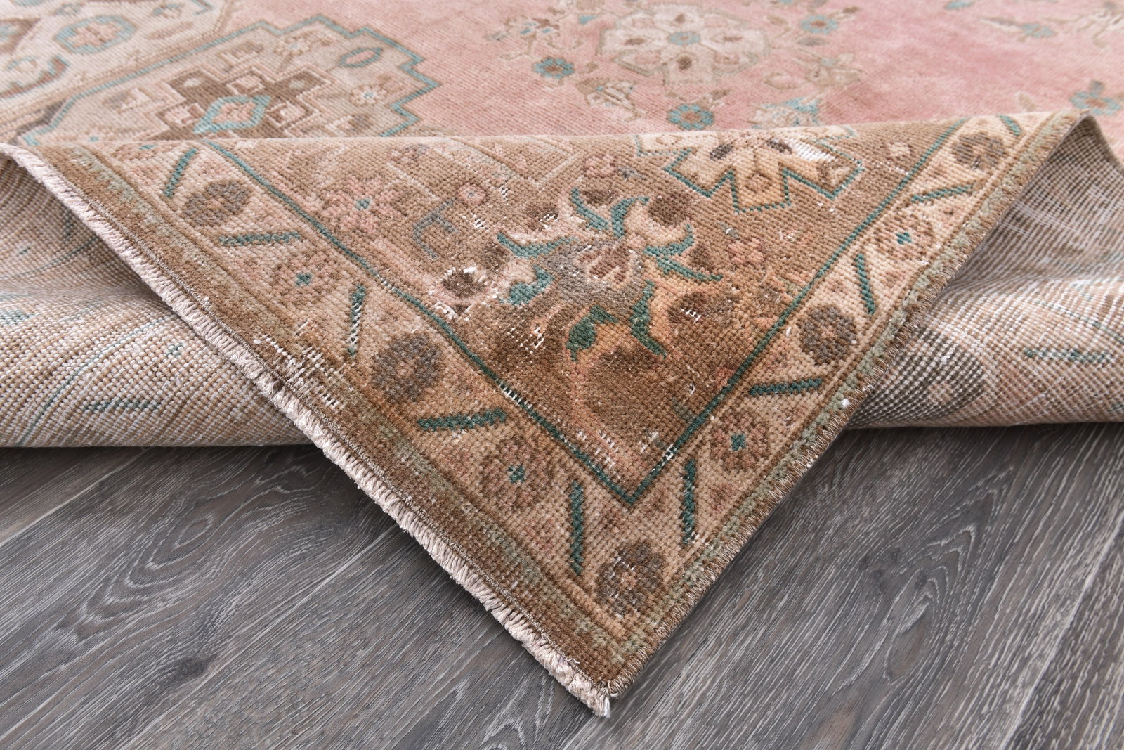 9'7'' x 12'8'' Unique Handmade Vintage Rug - 242398 - 12