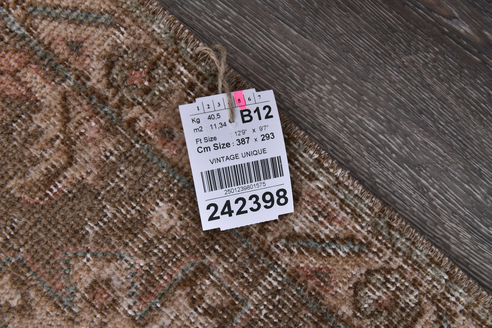9'7'' x 12'8'' Unique Handmade Vintage Rug - 242398 - 14
