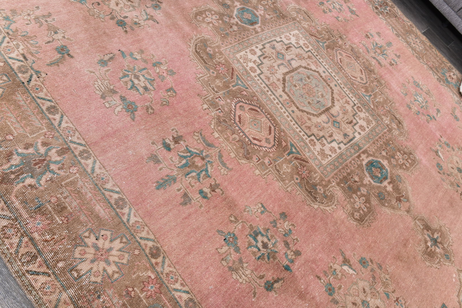 9'7'' x 12'8'' Unique Handmade Vintage Rug - 242398 - 4